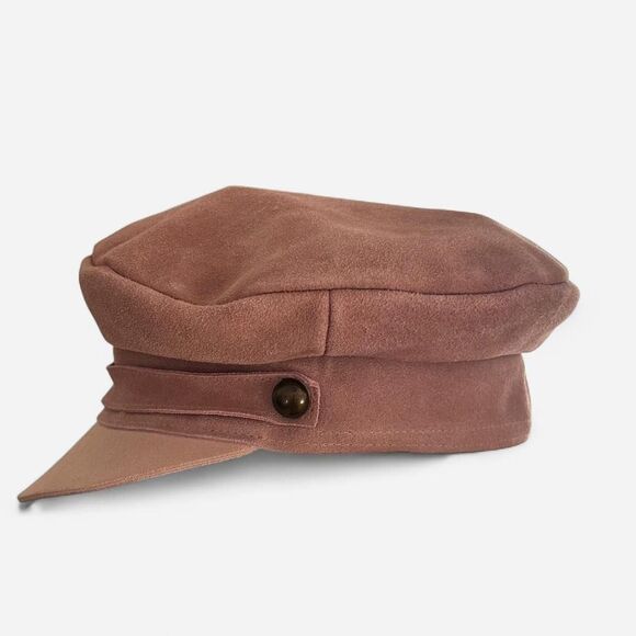 Lack of Color Lola Pink Suede Newsboy Cap Coquette Slouch Hat (small / 55cm) - Picture 3 of 8